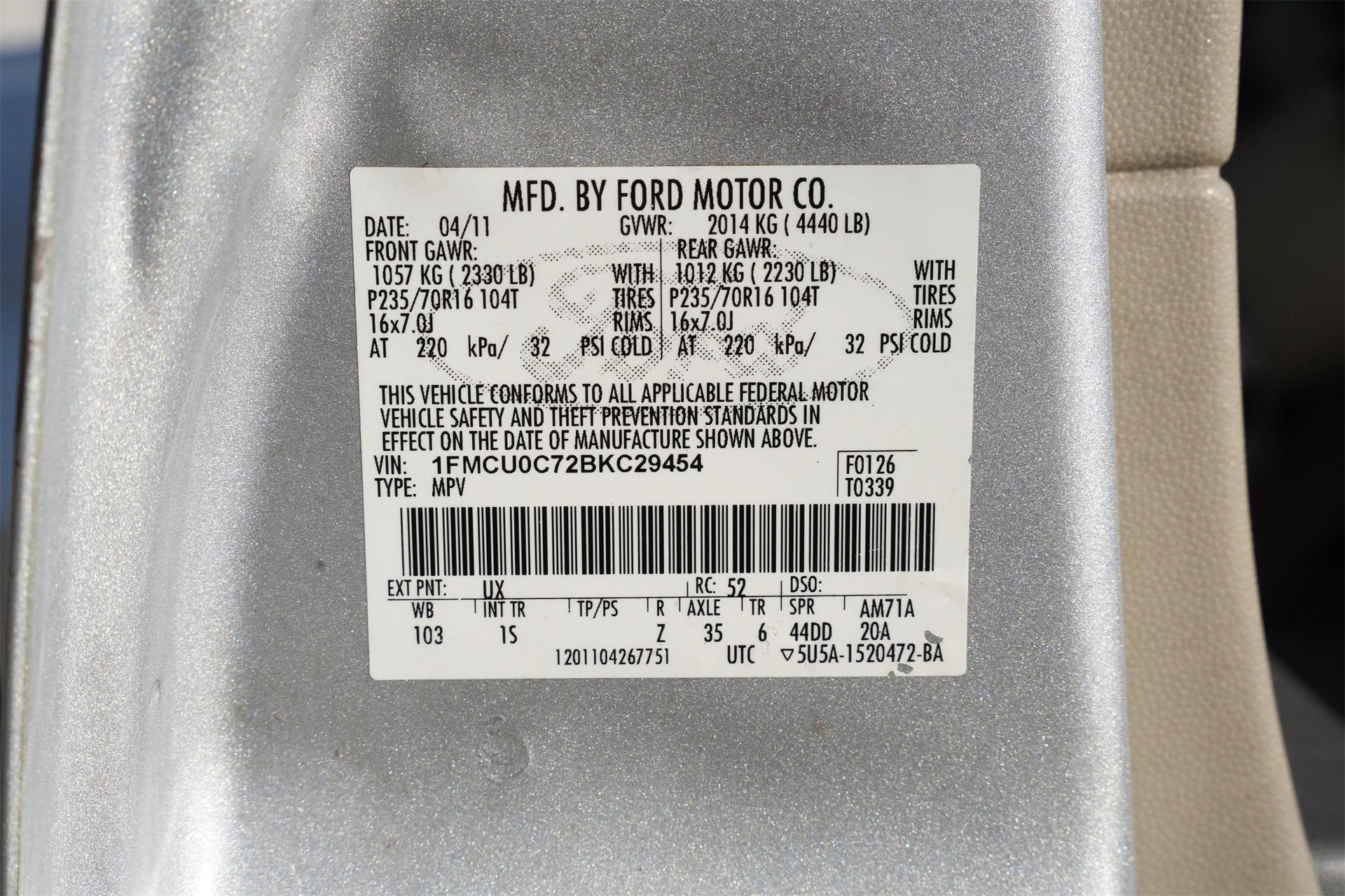 2011 Ford Escape XLS