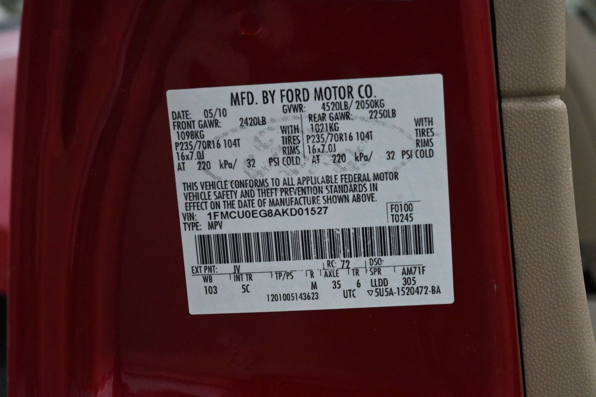 2010 Ford Escape Limited