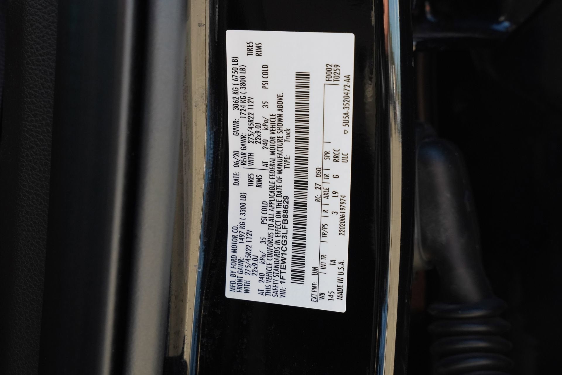 2020 Ford F-150 Limited