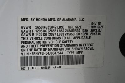 2018 Honda Pilot Elite