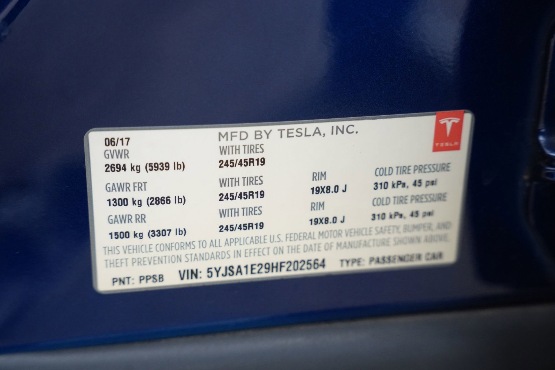 2017 Tesla Model S 100D