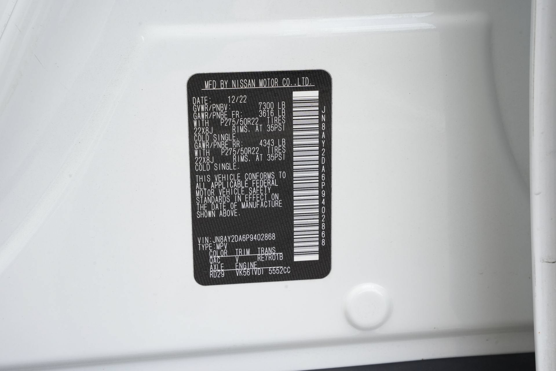 2023 Nissan Armada Platinum