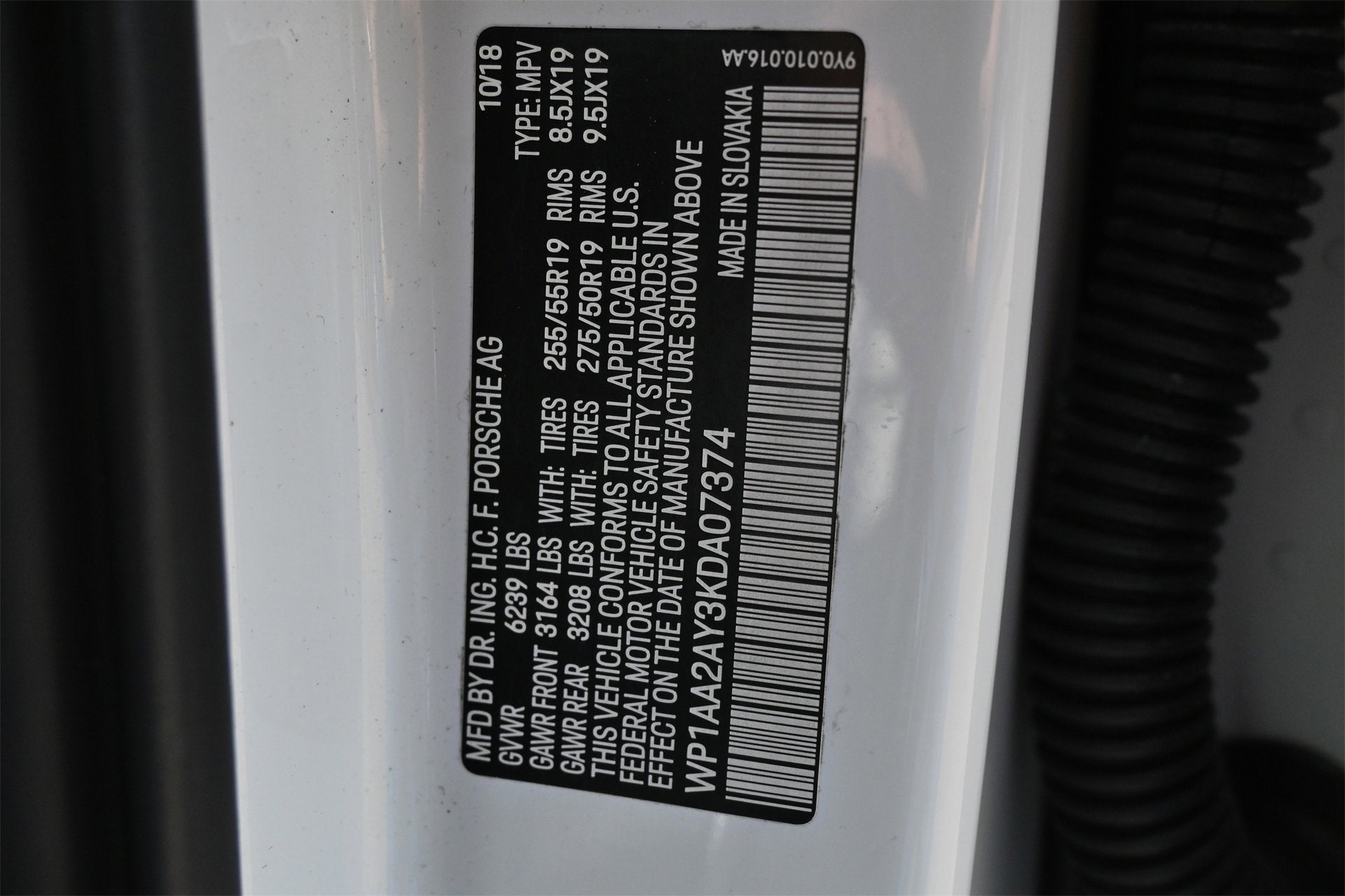 2019 Porsche Cayenne NA