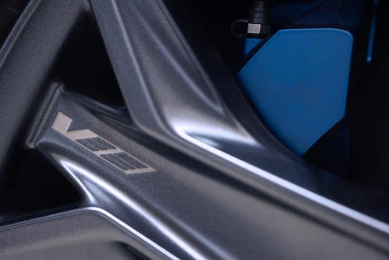 Close-up of the 2026 OPTIQ-V Brembo Performance Front Brakes | Bayway Cadillac Southwest in Houston TX